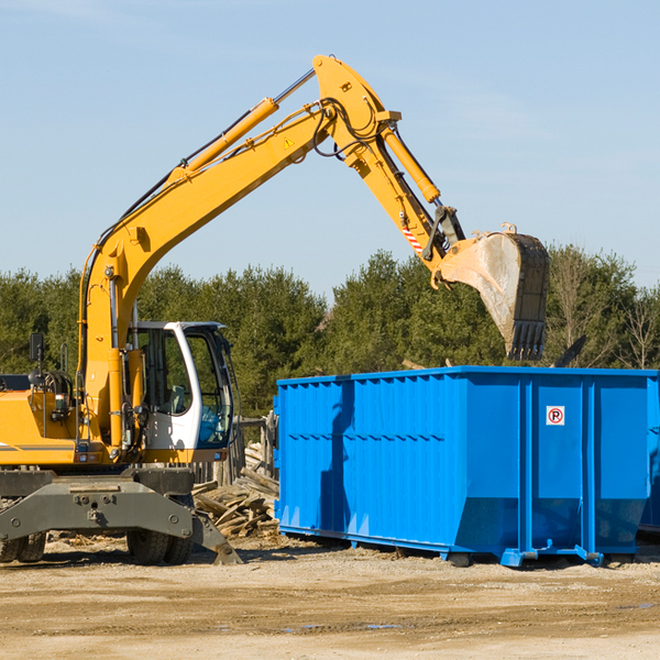 are there any restrictions on where a residential dumpster can be placed in Cedar Illinois